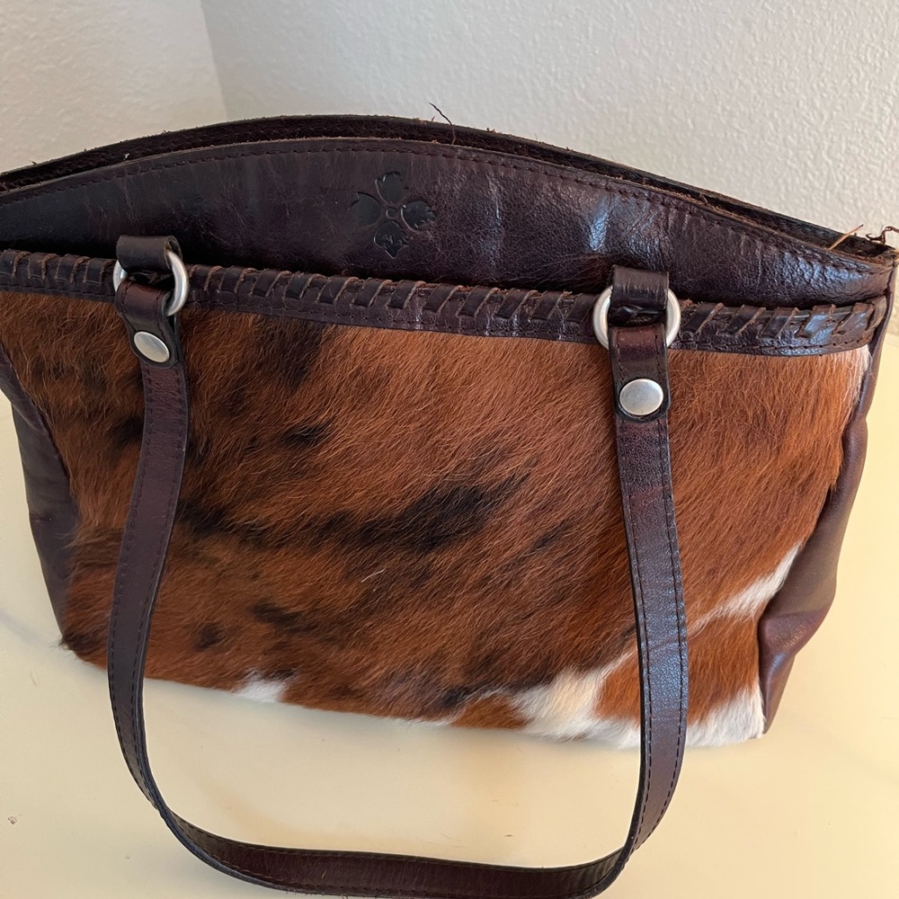 Patricia Nash cowhide Cavo Brown Leather and Fur Women's Bag